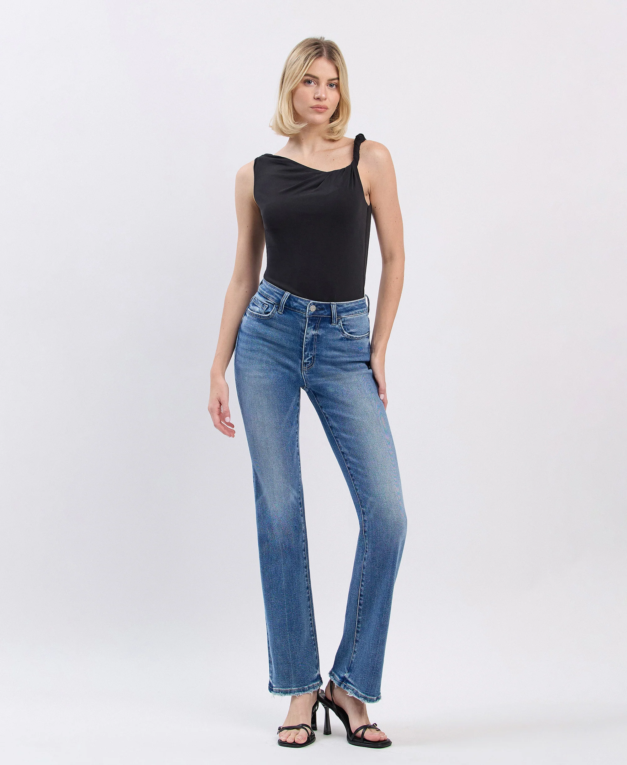 Allison - High Rise Full Length Bootcut Jeans - Image 4