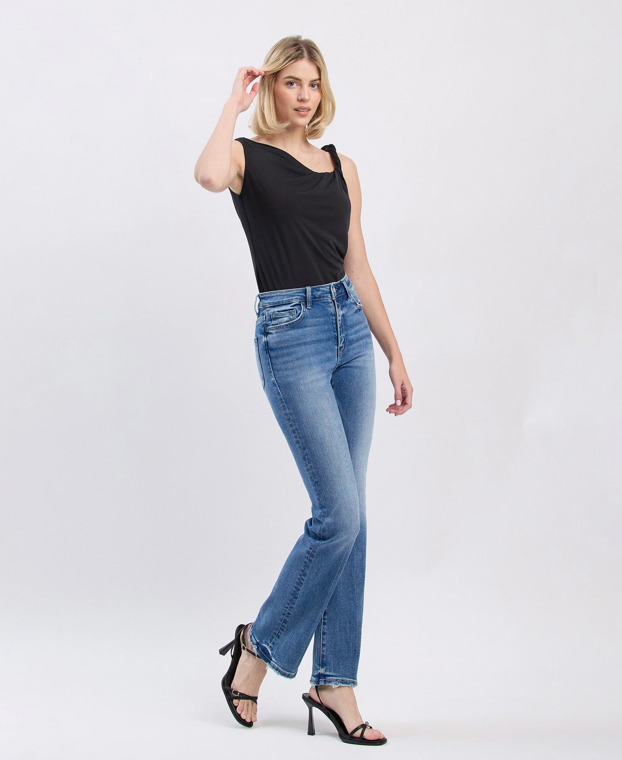 Allison - High Rise Full Length Bootcut Jeans - Image 5