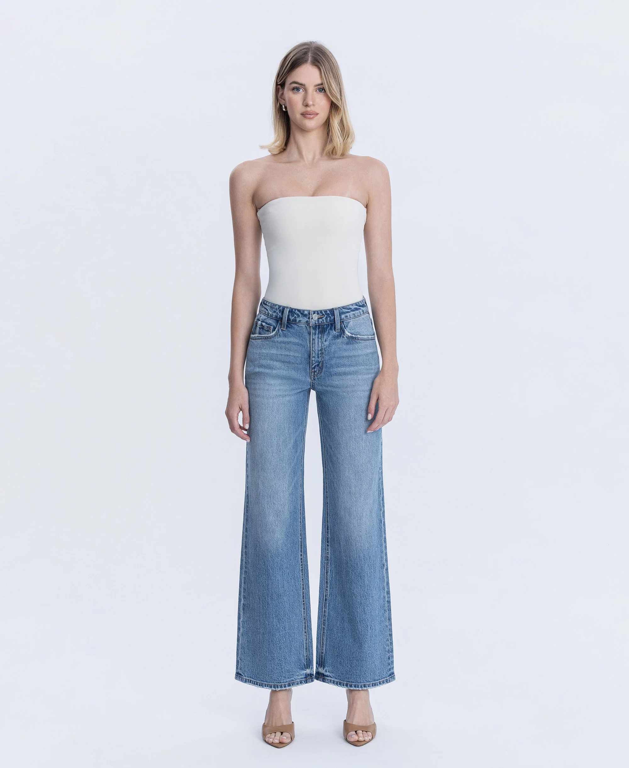 Astonishing - High Rise Full Length Wide Leg Jeans