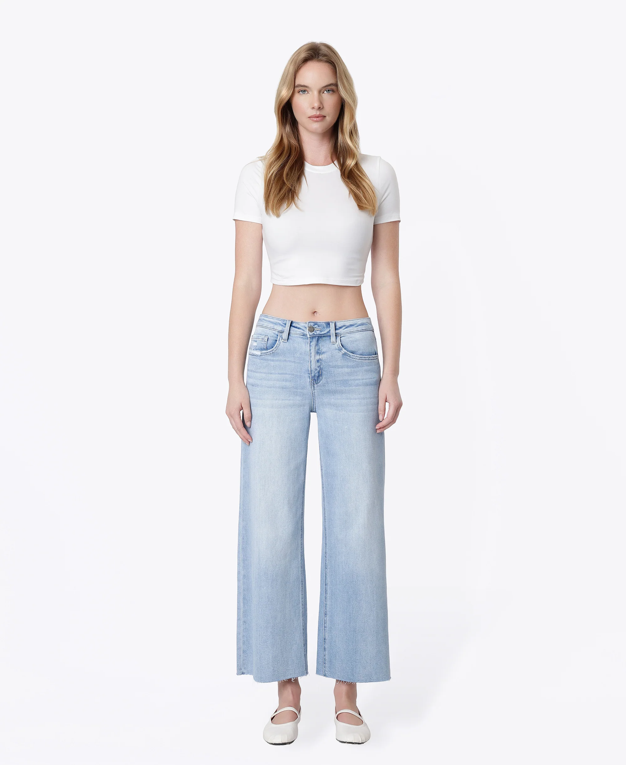 Ben Rinnes - High Rise Wide Leg Jeans