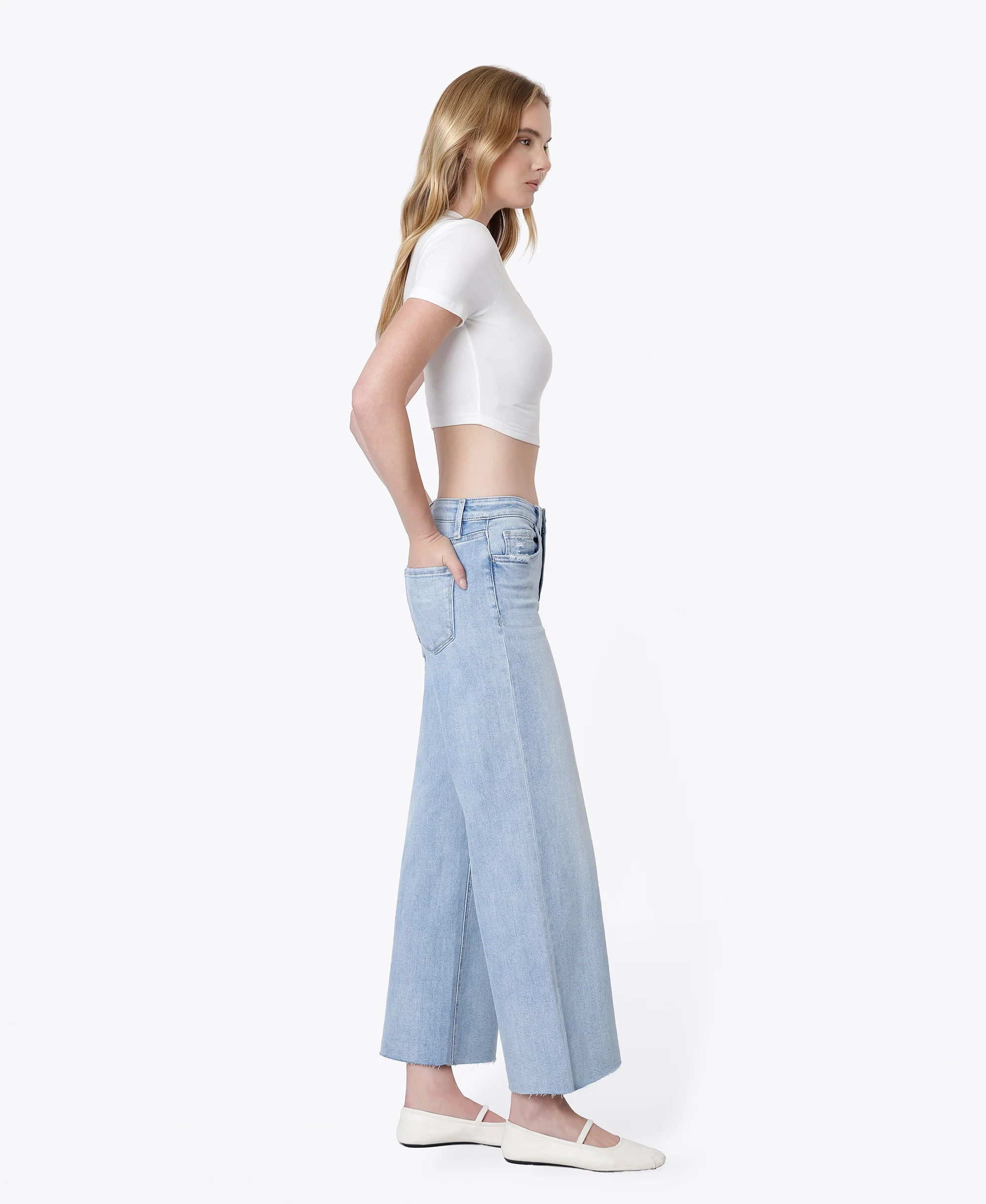 Ben Rinnes - High Rise Wide Leg Jeans - Image 4