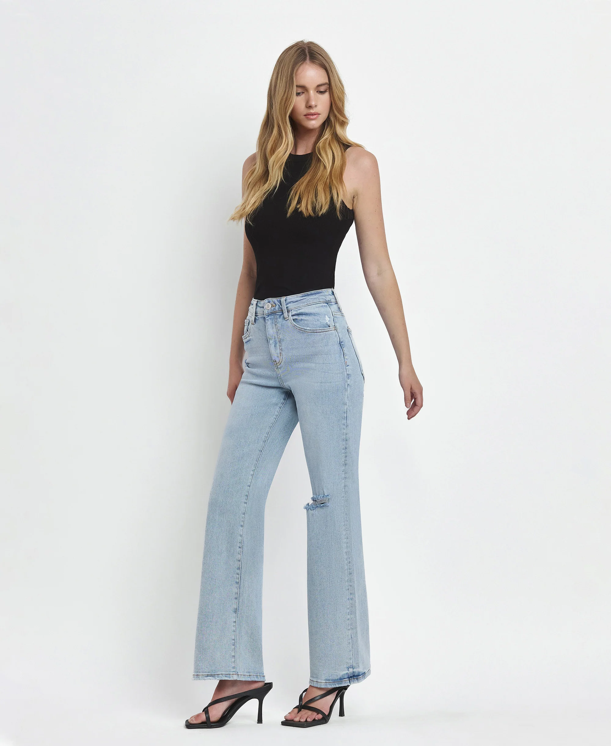 Tender - Super High Rise 90's Vintage Flare Jeans - Image 3