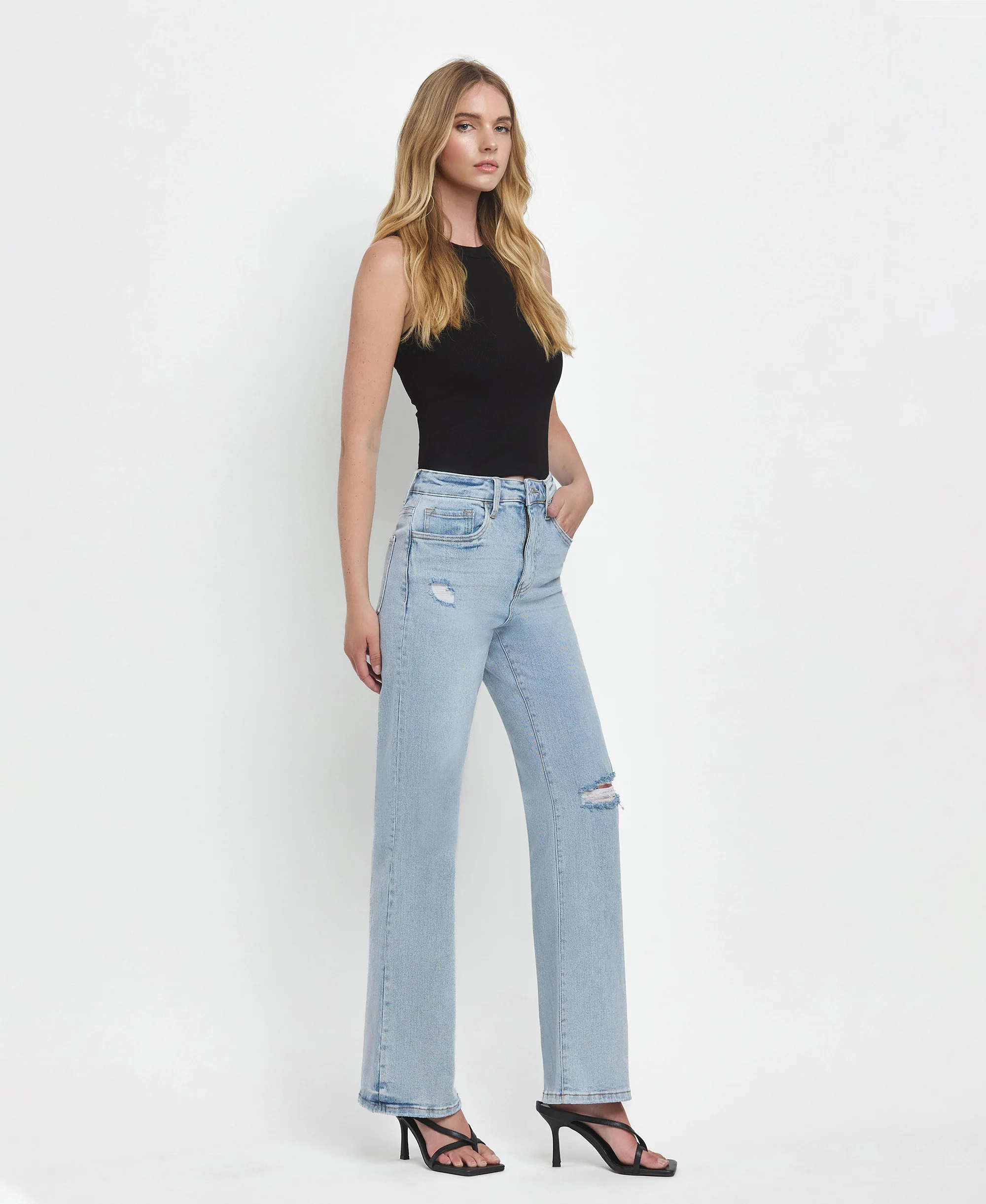 Tender - Super High Rise 90's Vintage Flare Jeans - Image 4